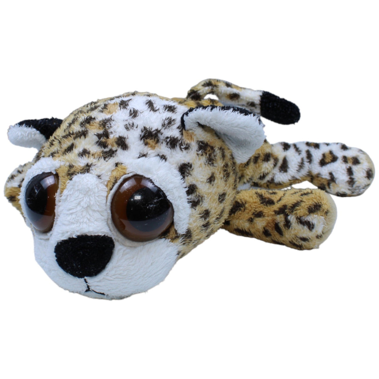 1233565 Russ Berrie Leopard, Leonard liegend Kuscheltier Kumpel Leo Gebraucht