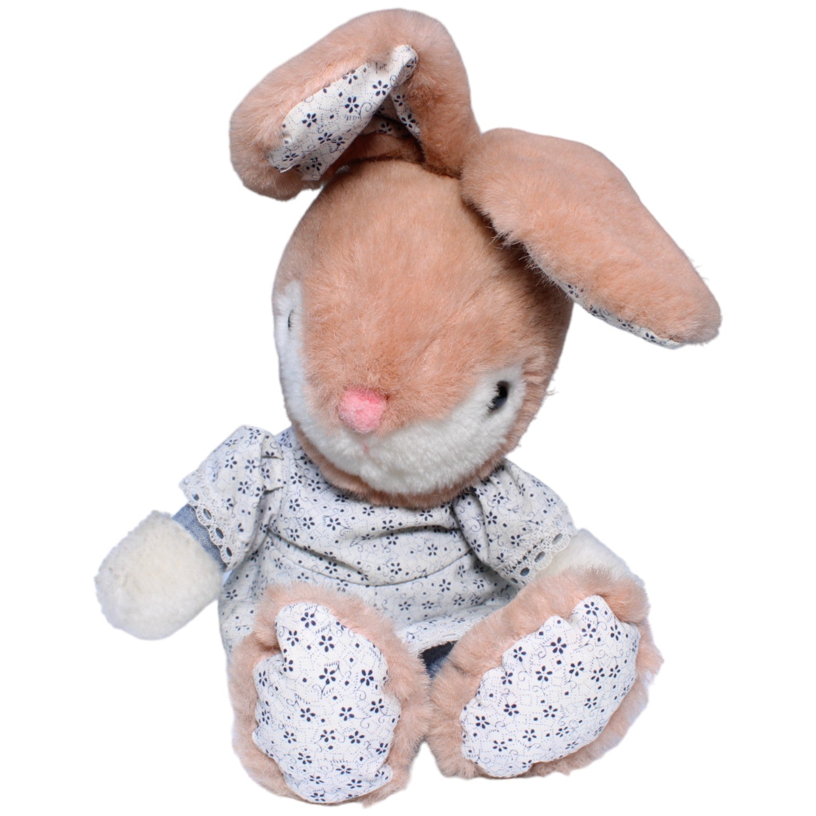 1233574 Förster Stofftiere Vintage Hase mit Kleid, sitzend Kuscheltier Kumpel Leo Gebraucht