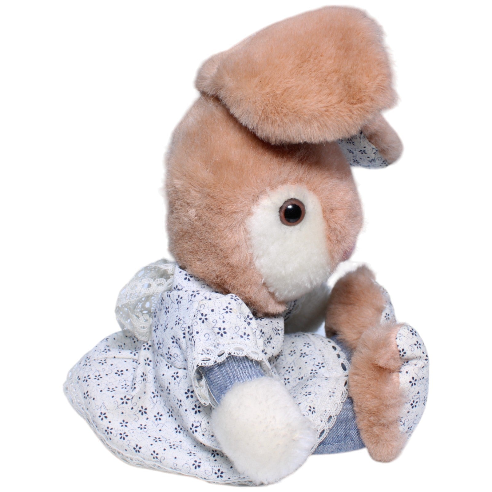 1233574 Förster Stofftiere Vintage Hase mit Kleid, sitzend Kuscheltier Kumpel Leo Gebraucht