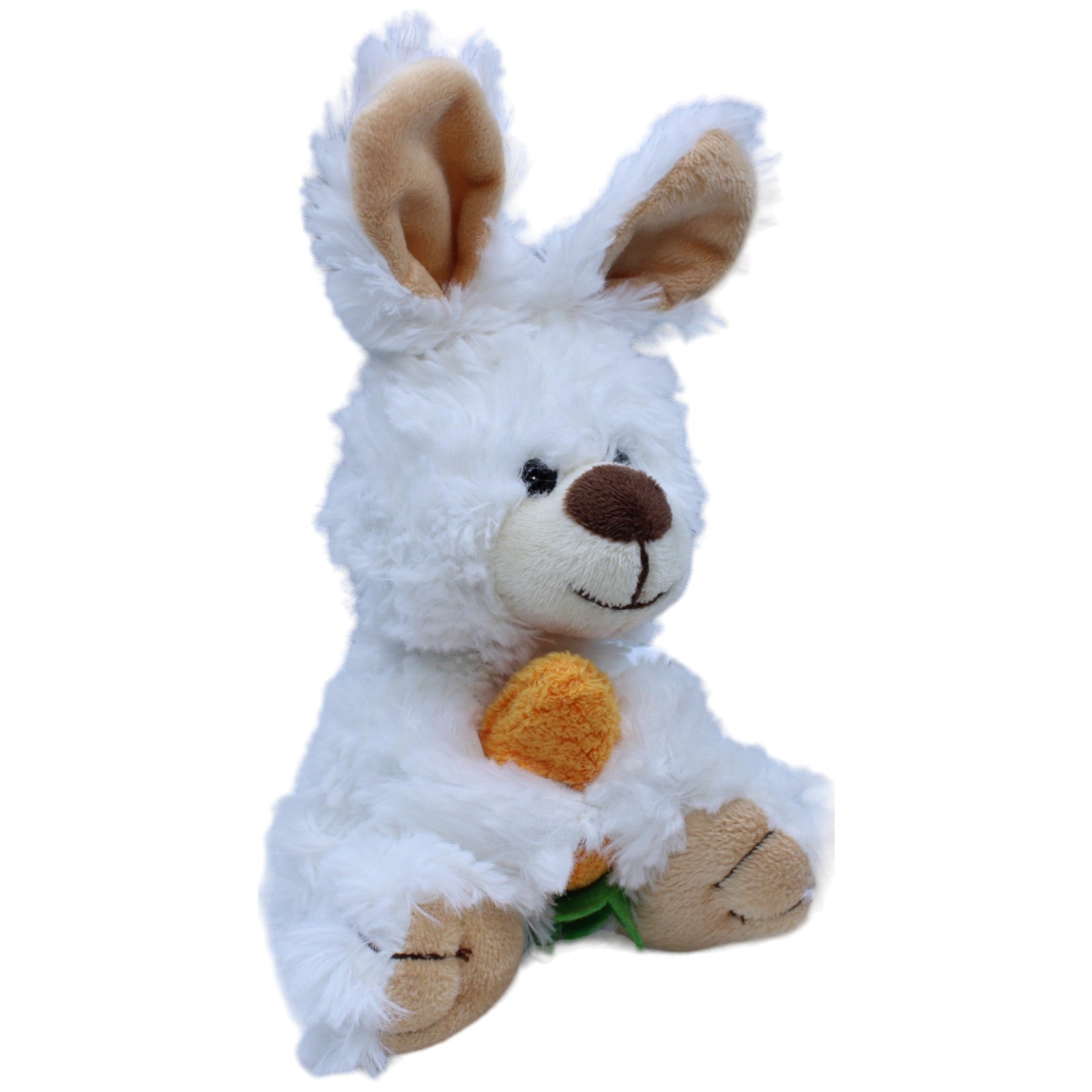 1233592 Schneider Hase mit Karotte, weiß Kuscheltier Kumpel Leo Gebraucht