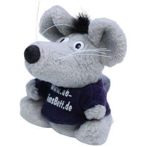 1233601 Unbekannt Ratte mit Shirt " www.abinsBett.de" mit Saugnapf Kuscheltier Kumpel Leo Gebraucht