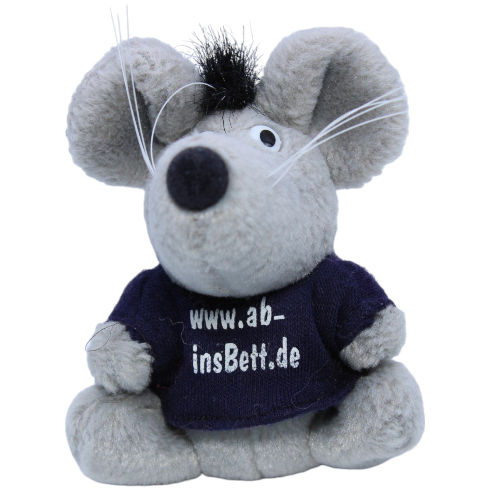 1233601 Unbekannt Ratte mit Shirt " www.abinsBett.de" mit Saugnapf Kuscheltier Kumpel Leo Gebraucht