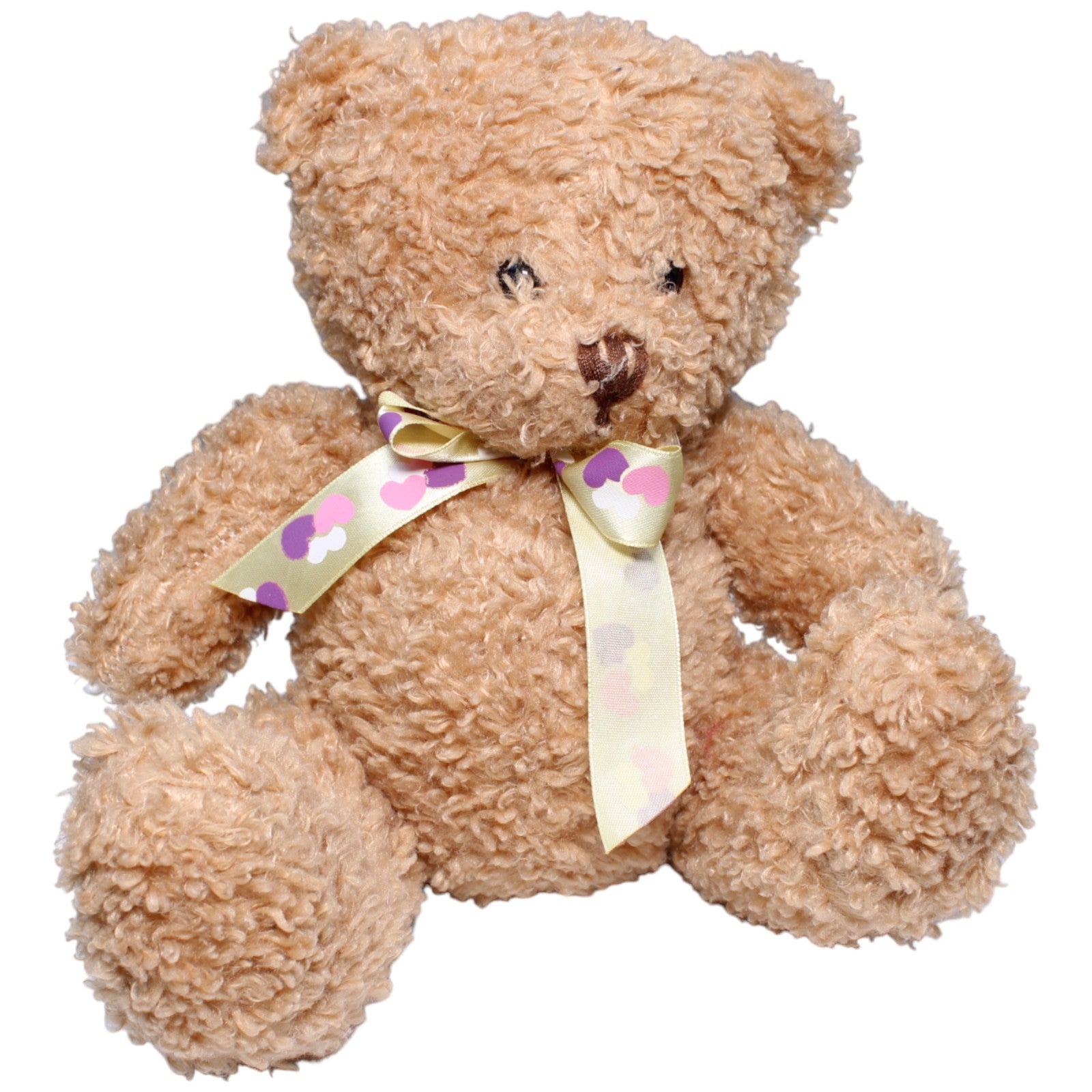 1233636 Müller Teddybär sitzend mit Herz-Schleife Kuscheltier Kumpel Leo Gebraucht