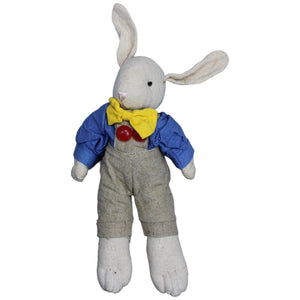 1233670 HEIM Hase mit Fliege & Latzhose Kuscheltier Kumpel Leo Gebraucht