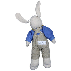 1233670 HEIM Hase mit Fliege & Latzhose Kuscheltier Kumpel Leo Gebraucht