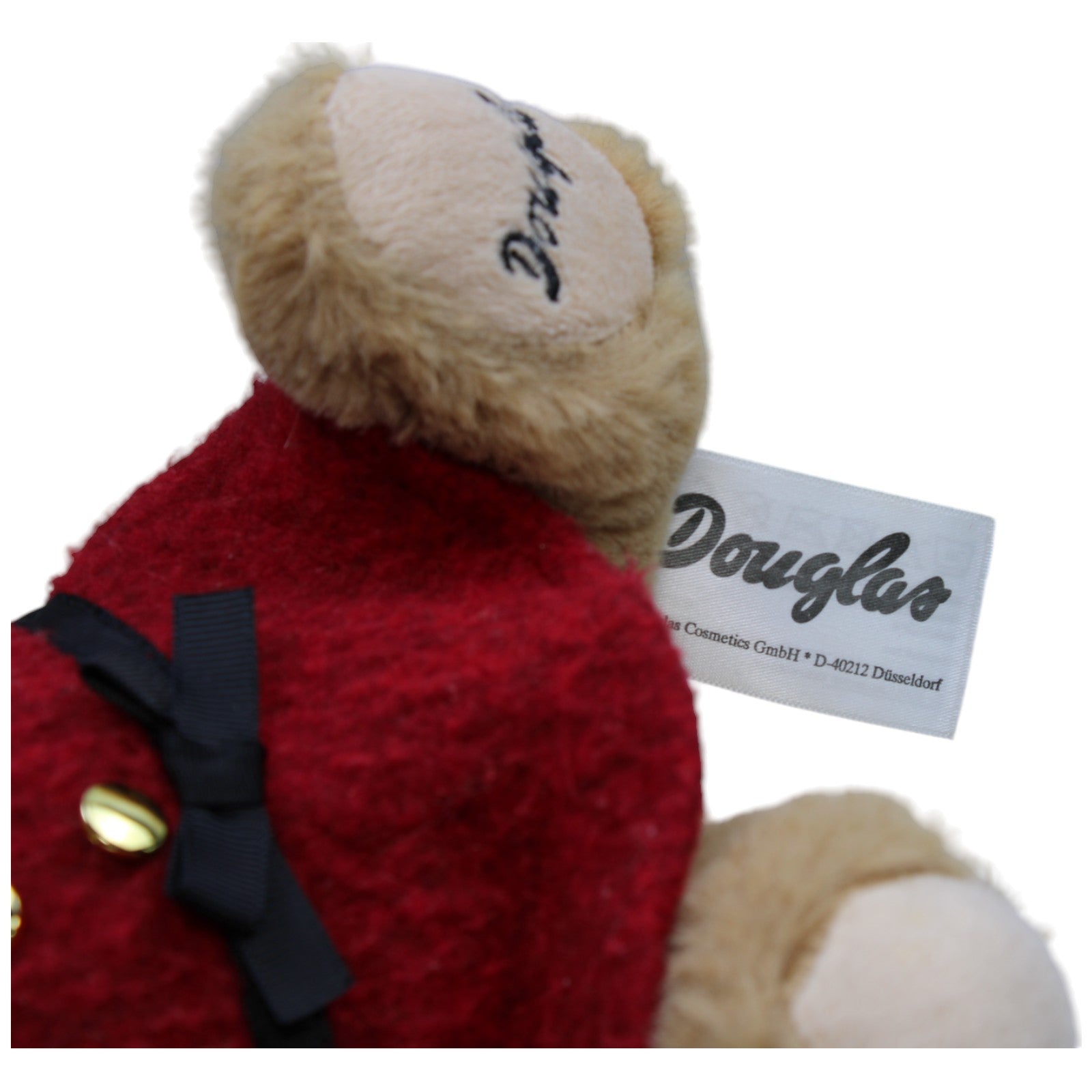 1233702 Douglas Douglas Teddybär 2017 in rotem Kleid Kuscheltier Kumpel Leo Bär Gebraucht