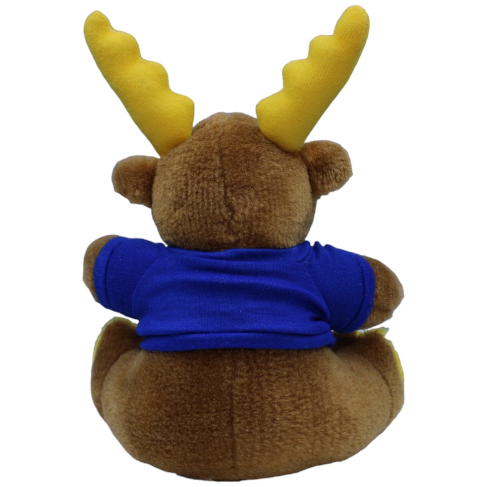 1233705 Michel Toys Vintage Elch mit Pullover, sitzend Kuscheltier Kumpel Leo Gebraucht