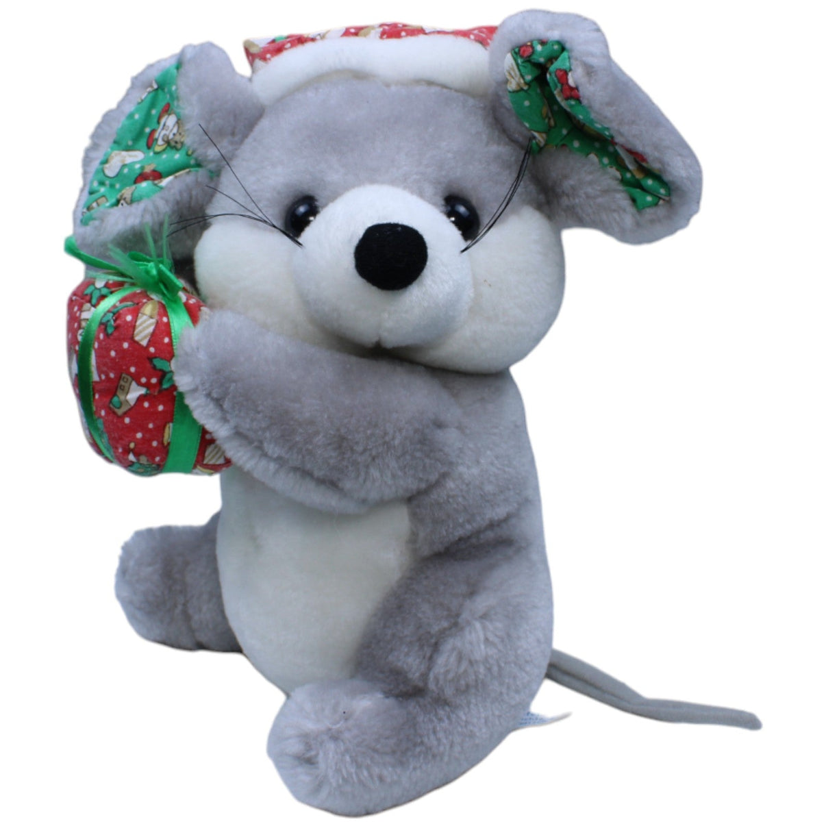 1233715 Magomora Vintage Weihnachts-Maus mit Geschenk Kuscheltier Kumpel Leo Gebraucht Weihnachten