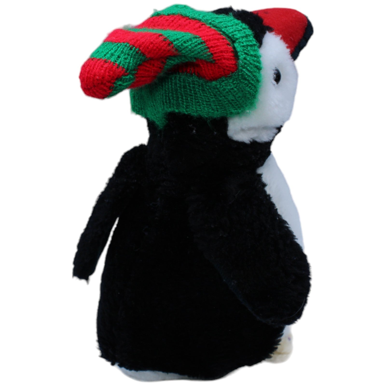 1233726 Riegelein Cadolzburg Weihnachtlicher Pinguin mit Strick-Mütze Kuscheltier Kumpel Leo Gebraucht