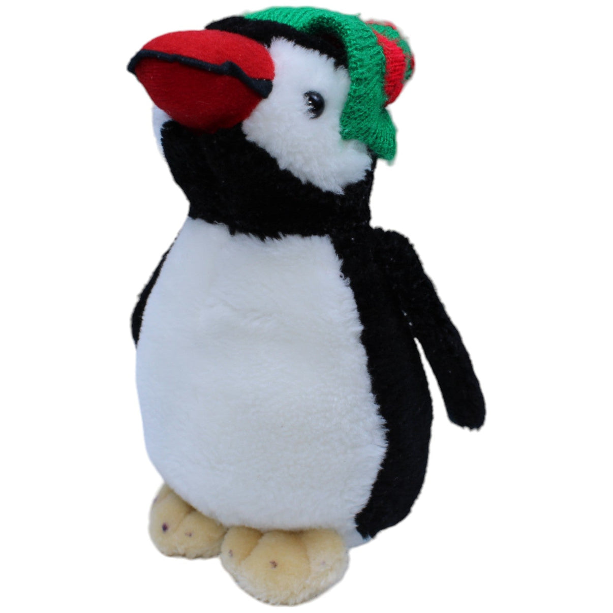 1233726 Riegelein Cadolzburg Weihnachtlicher Pinguin mit Strick-Mütze Kuscheltier Kumpel Leo Gebraucht