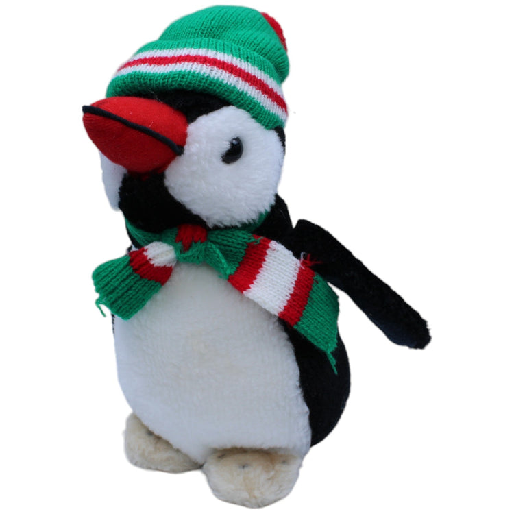 1233727 K + S Hamburg Pinguin mit Strick- Mütze & Schal Kuscheltier Kumpel Leo Gebraucht