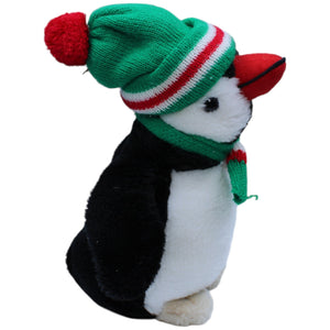 1233727 K + S Hamburg Pinguin mit Strick- Mütze & Schal Kuscheltier Kumpel Leo Gebraucht