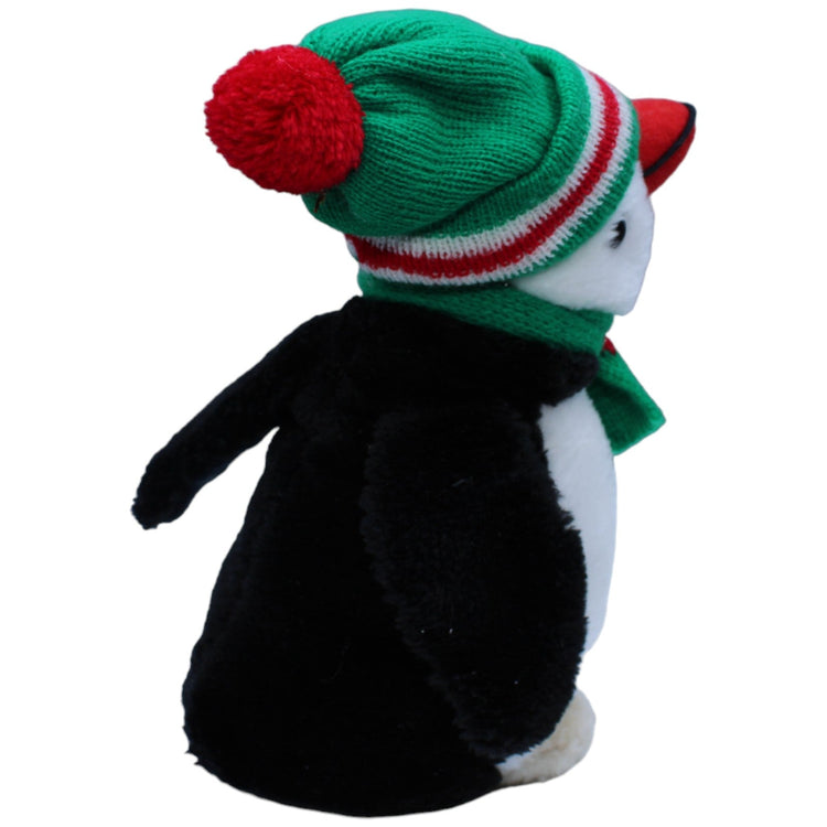 1233727 K + S Hamburg Pinguin mit Strick- Mütze & Schal Kuscheltier Kumpel Leo Gebraucht