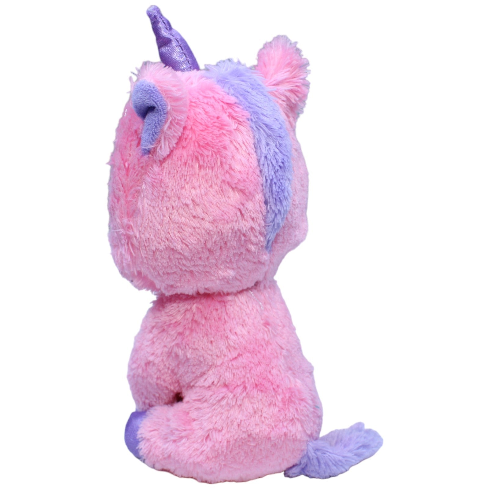 1233740 TY Einhorn Magic, rosa Kuscheltier Kumpel Leo Gebraucht Glubschi