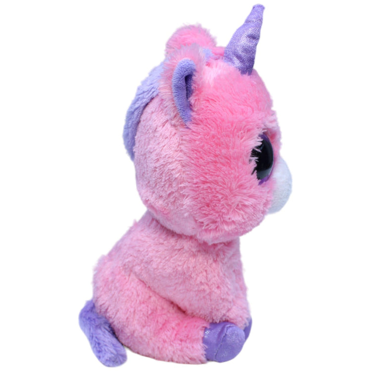 1233740 TY Einhorn Magic, rosa Kuscheltier Kumpel Leo Gebraucht Glubschi