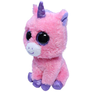 1233740 TY Einhorn Magic, rosa Kuscheltier Kumpel Leo Gebraucht Glubschi