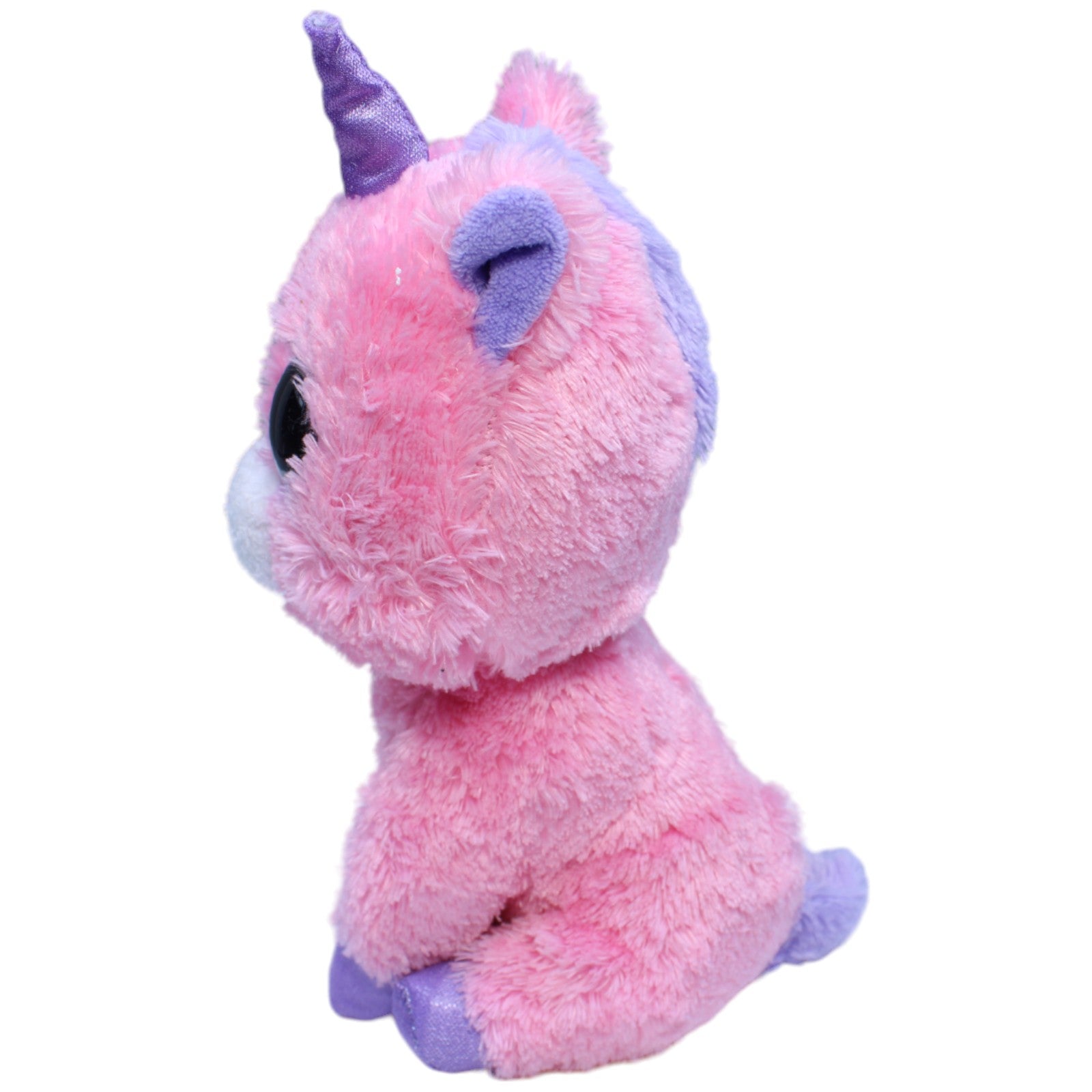 1233740 TY Einhorn Magic, rosa Kuscheltier Kumpel Leo Gebraucht Glubschi