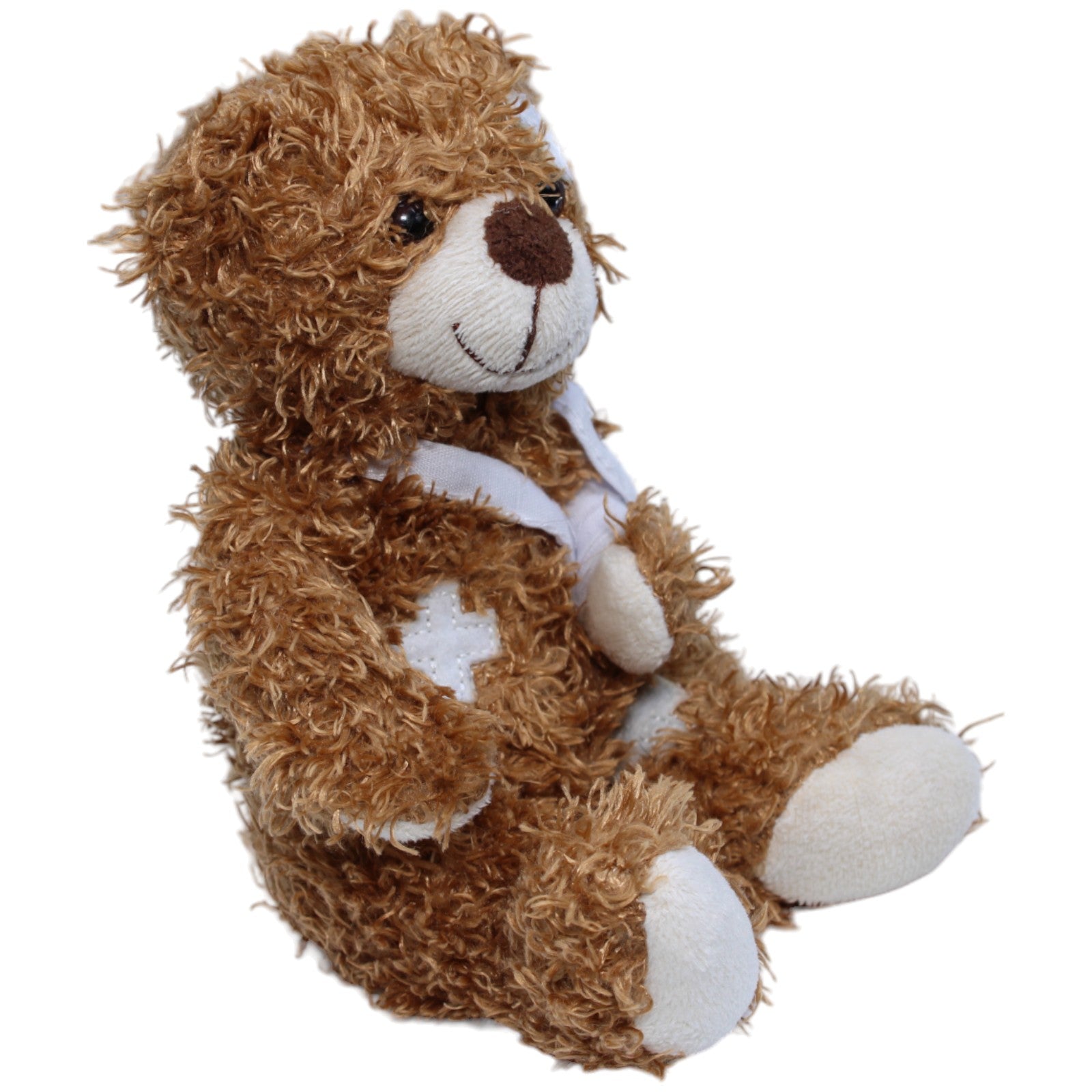 1233761 Sunkid Teddybär braun, verarztet Kuscheltier Kumpel Leo Gebraucht