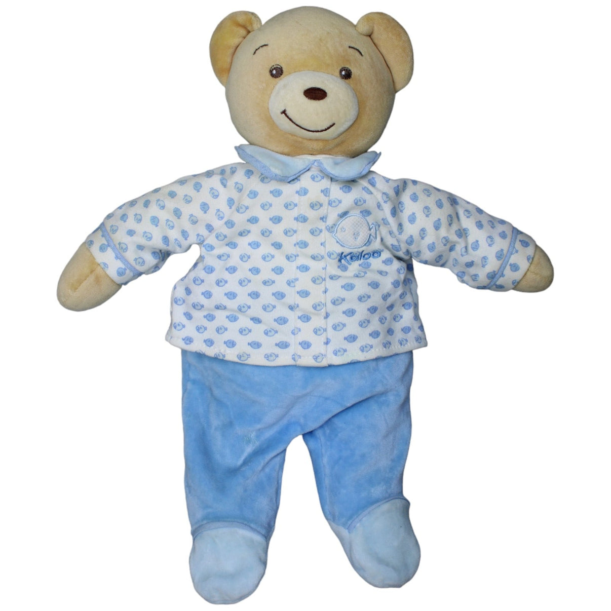 1233782 Kaloo Vintage Weichpuppe, Teddybär im Pyjama Puppe Kumpel Leo Gebraucht