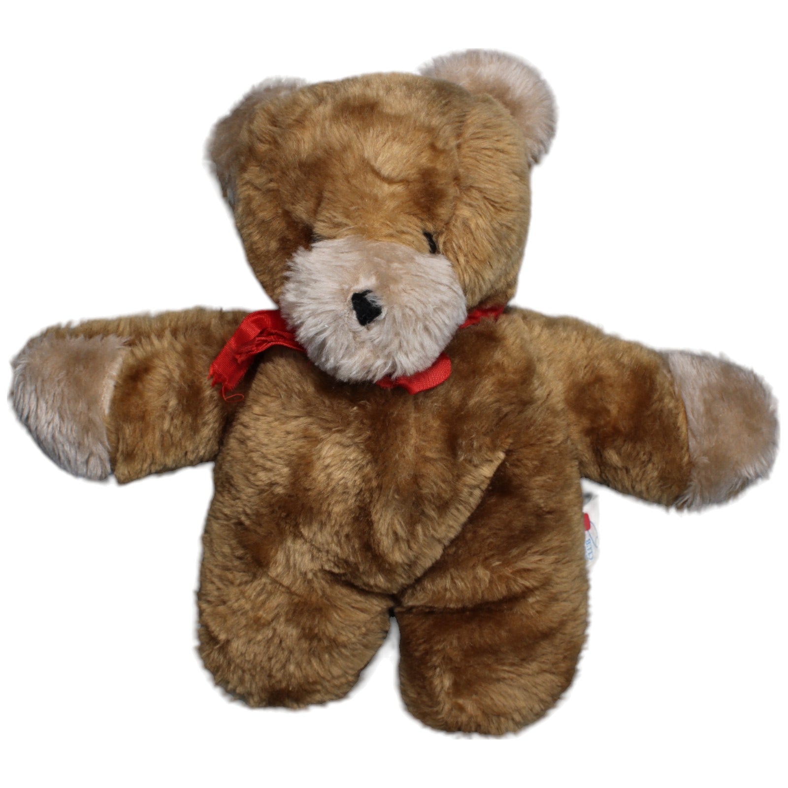 1233793 Baby Club Teddybär mit roter Schleife, braun Kuscheltier Kumpel Leo Bär C&A Gebraucht