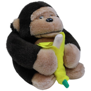 1233813 MLM Toys Vintage Affe mit Banane, sitzend Kuscheltier Kumpel Leo Gebraucht