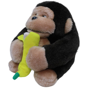 1233813 MLM Toys Vintage Affe mit Banane, sitzend Kuscheltier Kumpel Leo Gebraucht