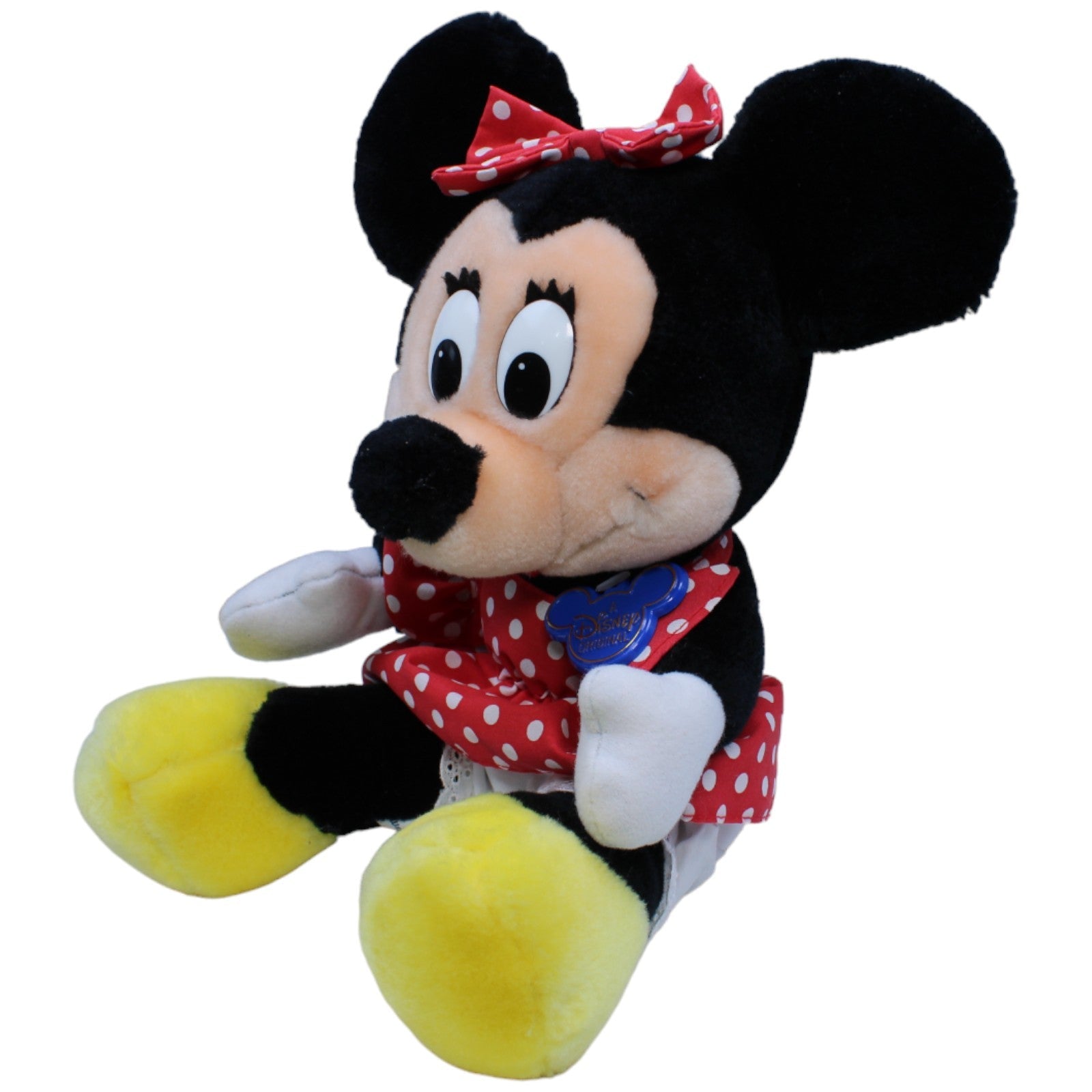 1233820 Disney Vintage Disneyland, Minnie Maus sitzend Kuscheltier Kumpel Leo Disney Gebraucht Vintage