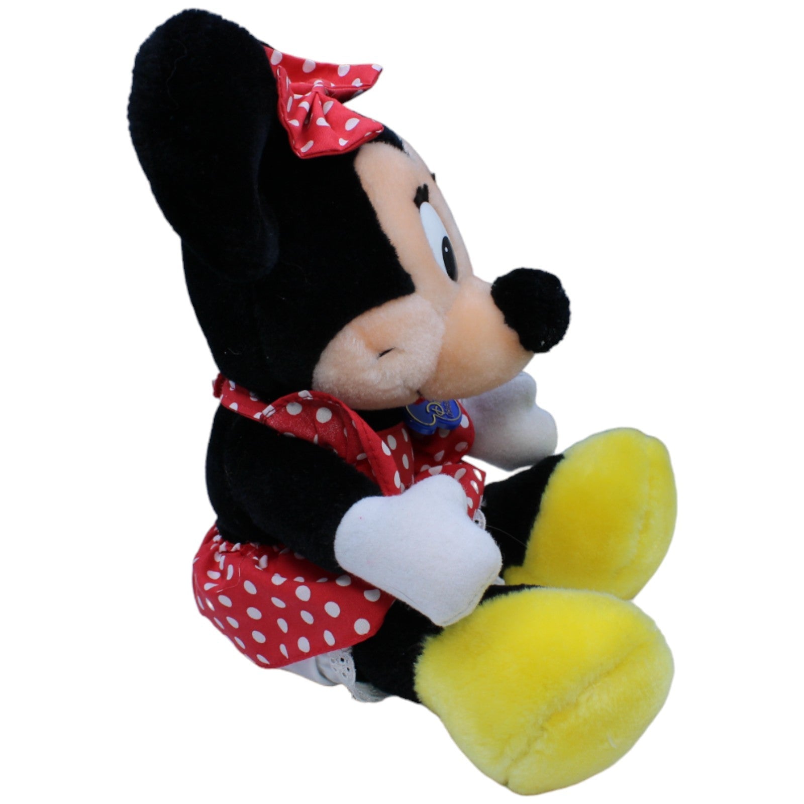 1233820 Disney Vintage Disneyland, Minnie Maus sitzend Kuscheltier Kumpel Leo Disney Gebraucht Vintage