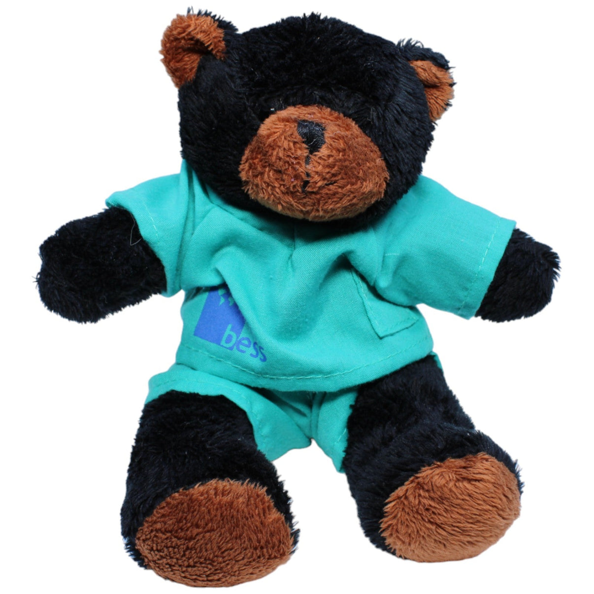 1233831 Minifeet Bess Medizintechnik Arzt Teddybär, schwarz Kuscheltier Kumpel Leo Gebraucht