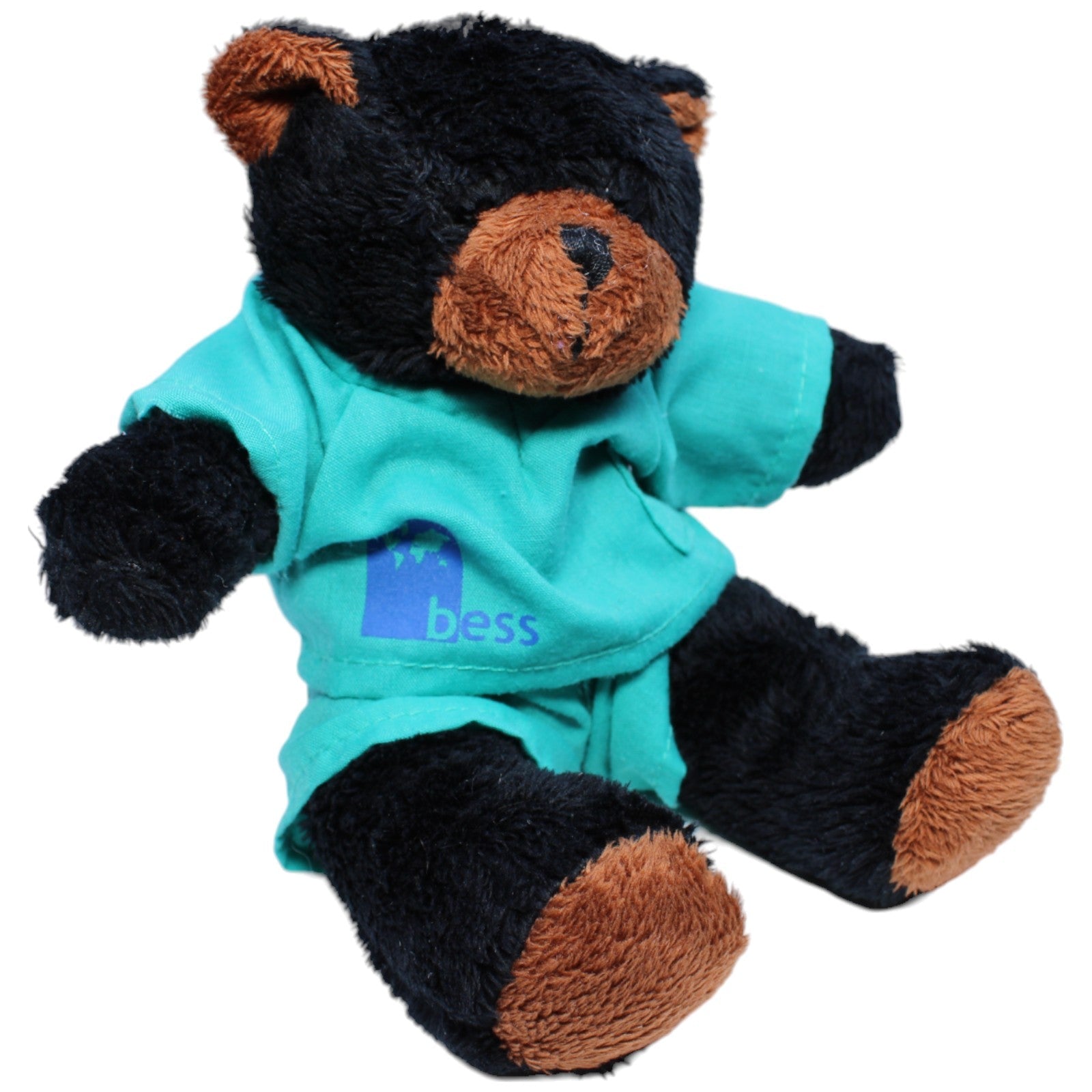 1233831 Minifeet Bess Medizintechnik Arzt Teddybär, schwarz Kuscheltier Kumpel Leo Gebraucht