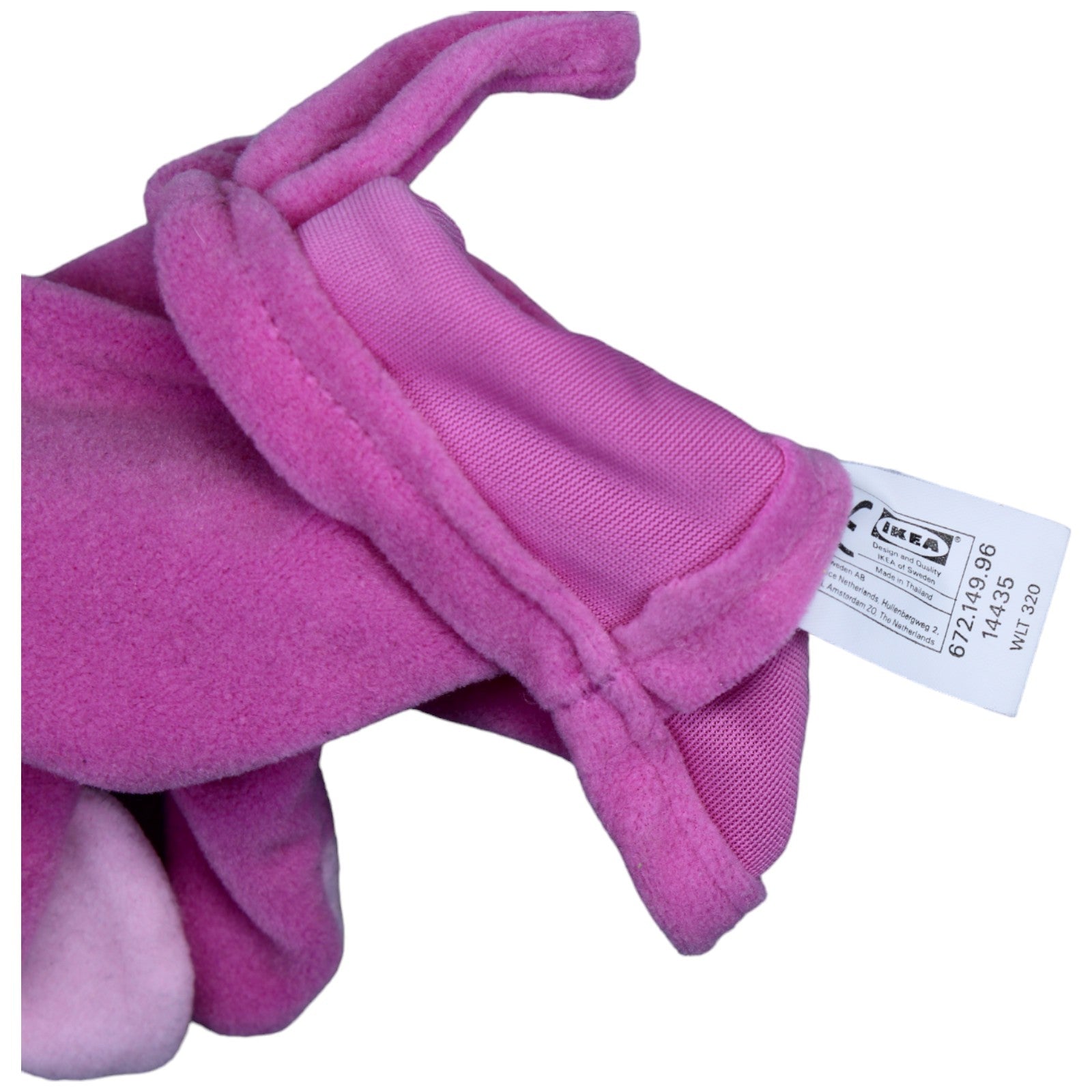 1233887 IKEA Vintage Handpuppe, Affe rosa Handpuppe Kumpel Leo Gebraucht