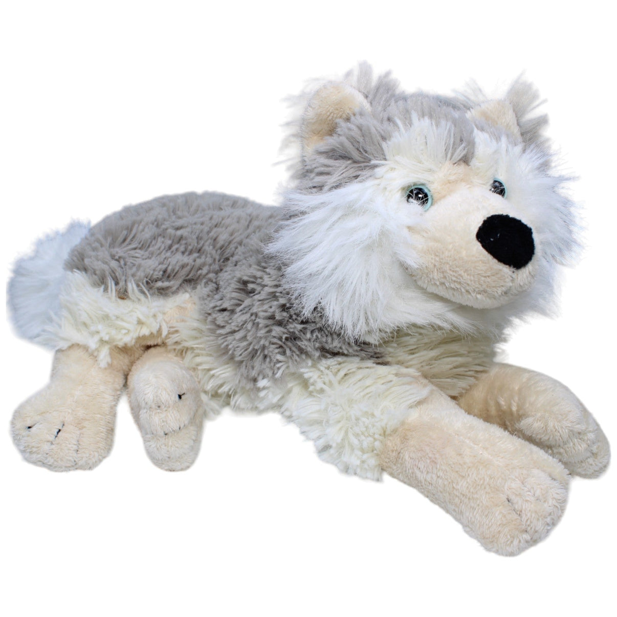 1233918 Smily Wolf, liegend Kuscheltier Kumpel Leo Gebraucht