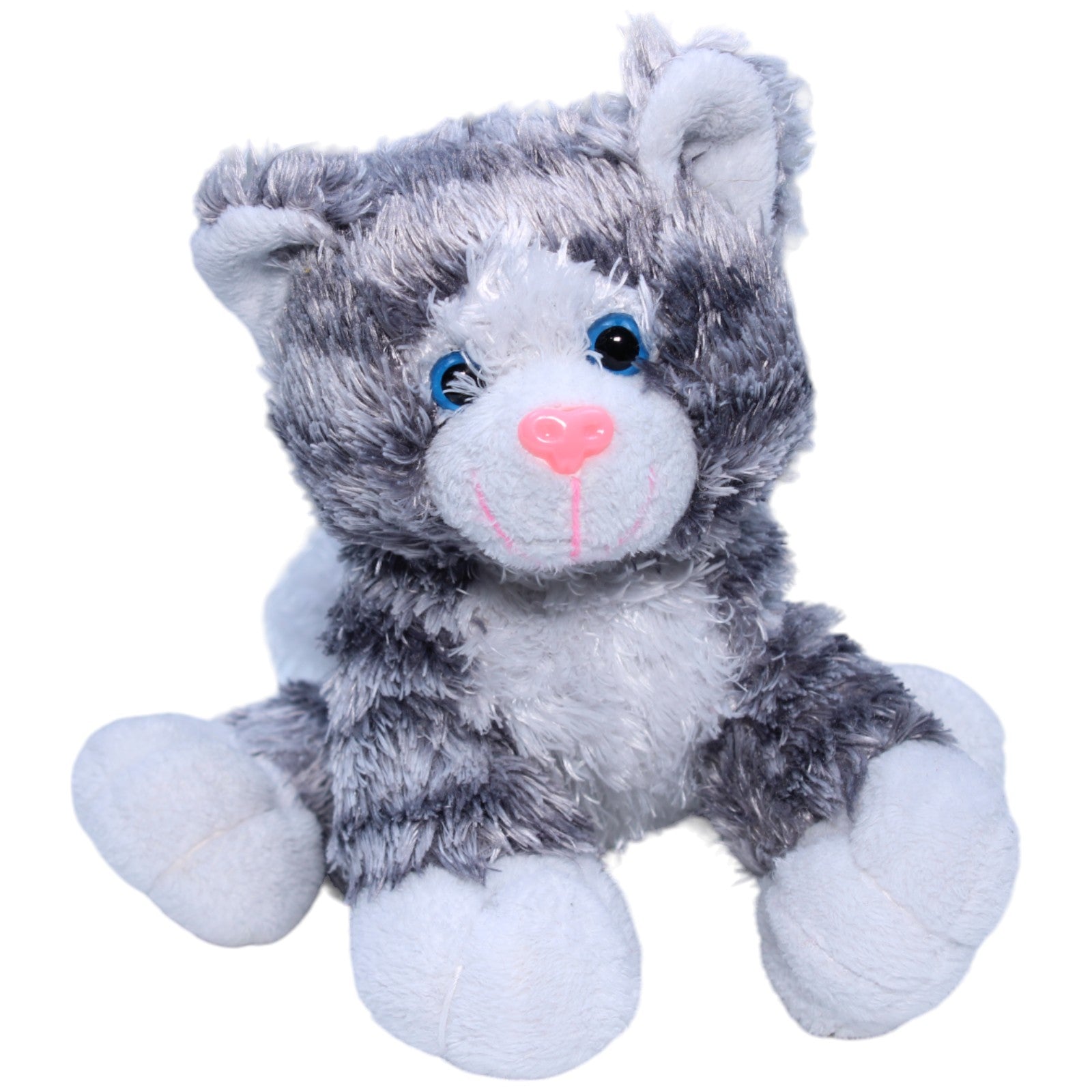 1233928 Besttoy Katzen Baby grau, gestreift Kuscheltier Kumpel Leo Gebraucht Kitten