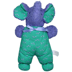 1233950 Sigikid Vintage Frottee-Elefant, grün-lila Kuscheltier Kumpel Leo Gebraucht