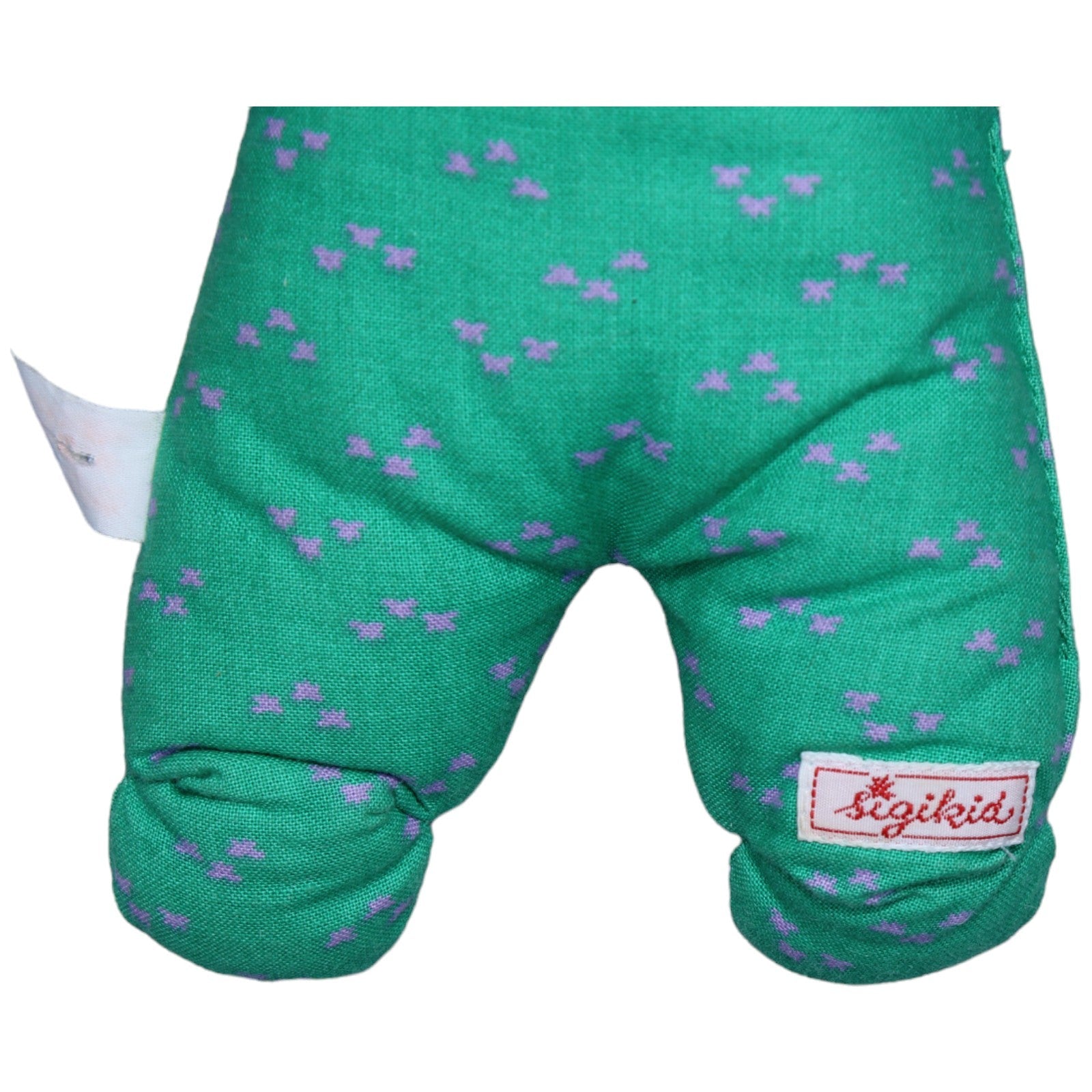 1233950 Sigikid Vintage Frottee-Elefant, grün-lila Kuscheltier Kumpel Leo Gebraucht