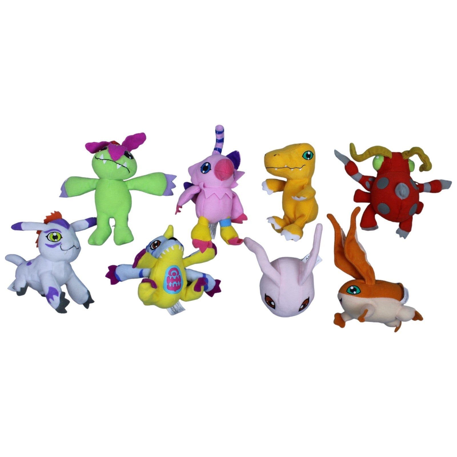 1233968 McDonald's Komplettset Happy Meal 2001, Digimon Kuscheltier Kumpel Leo Gebraucht Vintage