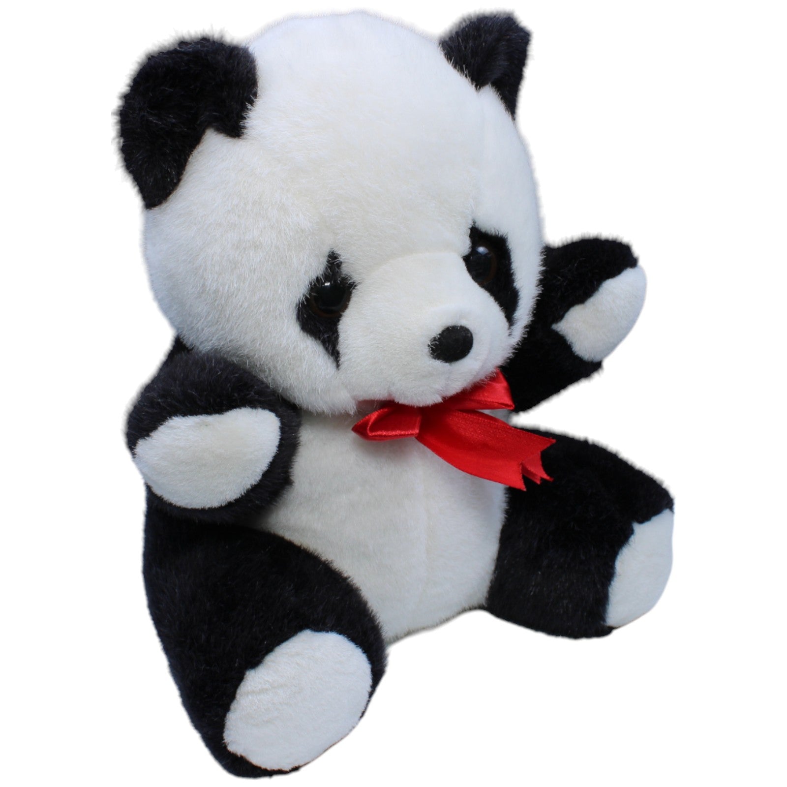 1233972 Heunec Panda mit Schleife, sitzend Kuscheltier Kumpel Leo Gebraucht