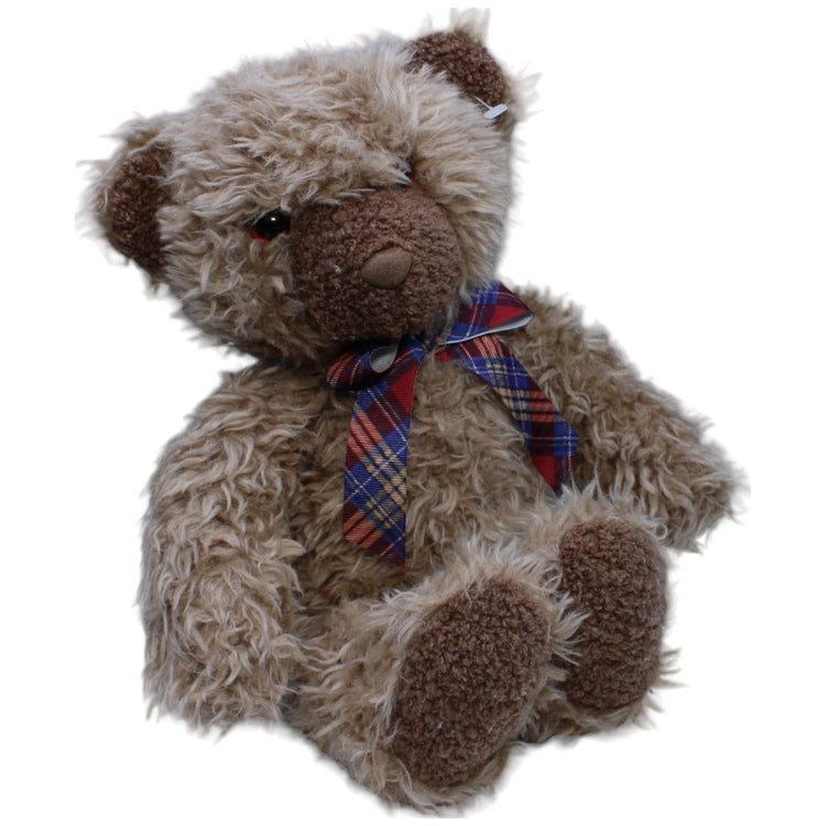 1233973 Mary Meyer Vintage Teddybär mit karierter Schleife Kuscheltier Kumpel Leo Gebraucht