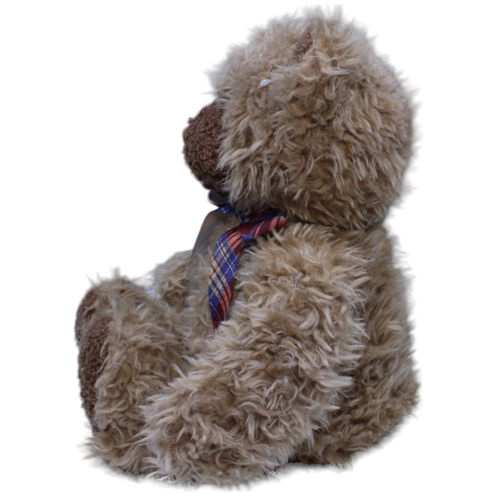 1233973 Mary Meyer Vintage Teddybär mit karierter Schleife Kuscheltier Kumpel Leo Gebraucht