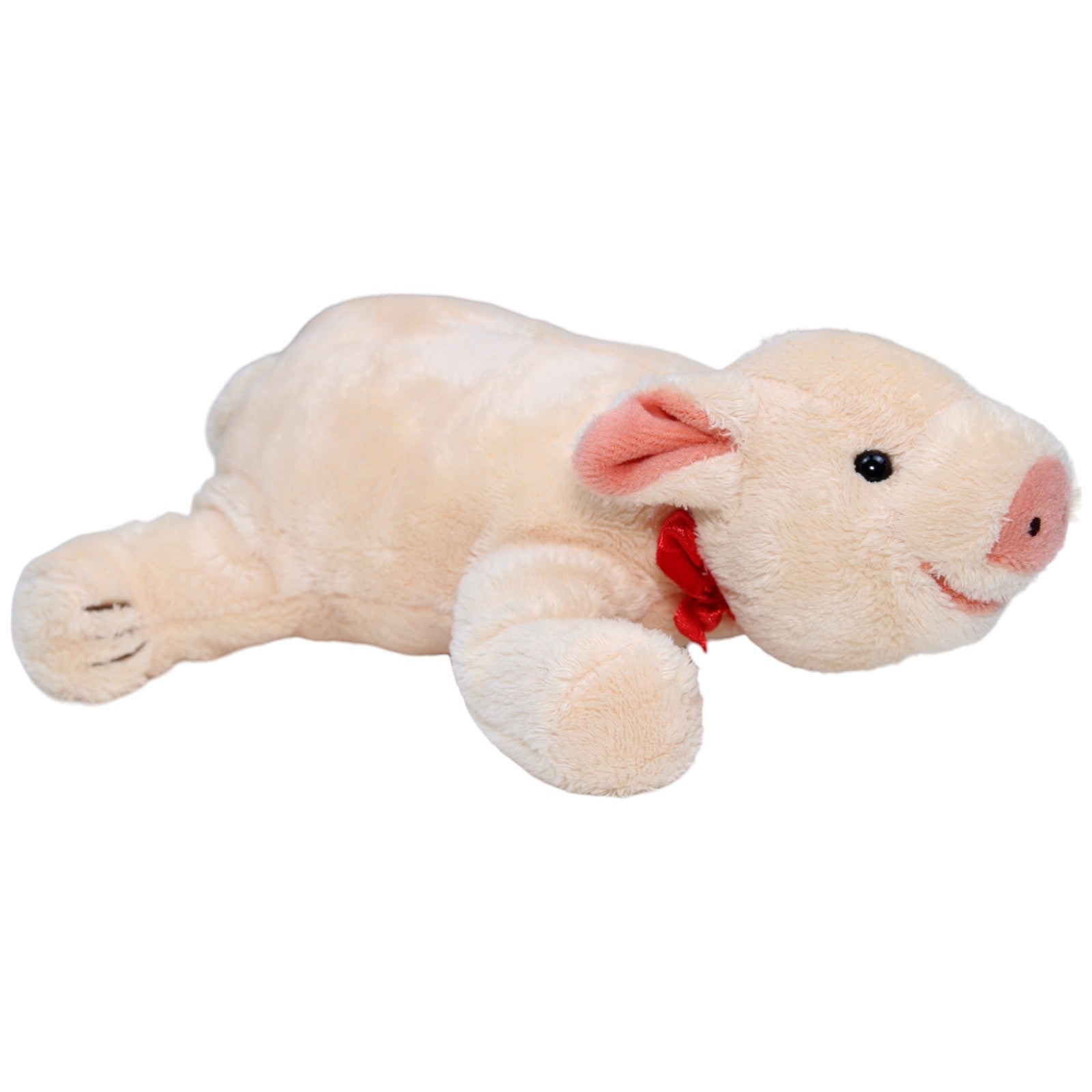 1233991 TCM Quietschendes Glücks-Schwein, rosa Kuscheltier Kumpel Leo Gebraucht Neujahr Silvester