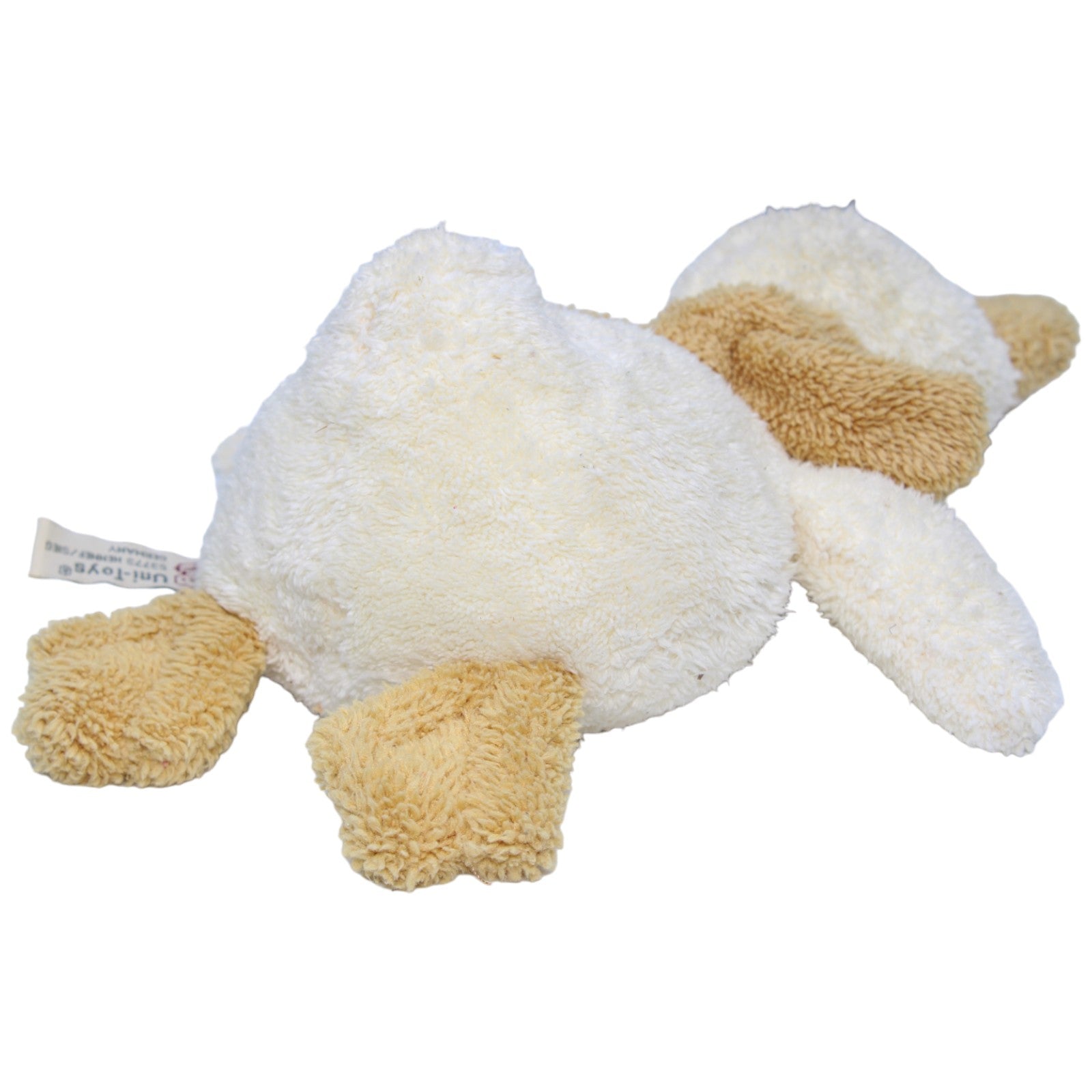 1233992 Uni-Toys Ente beige mit Schal, liegend Kuscheltier Kumpel Leo Gebraucht