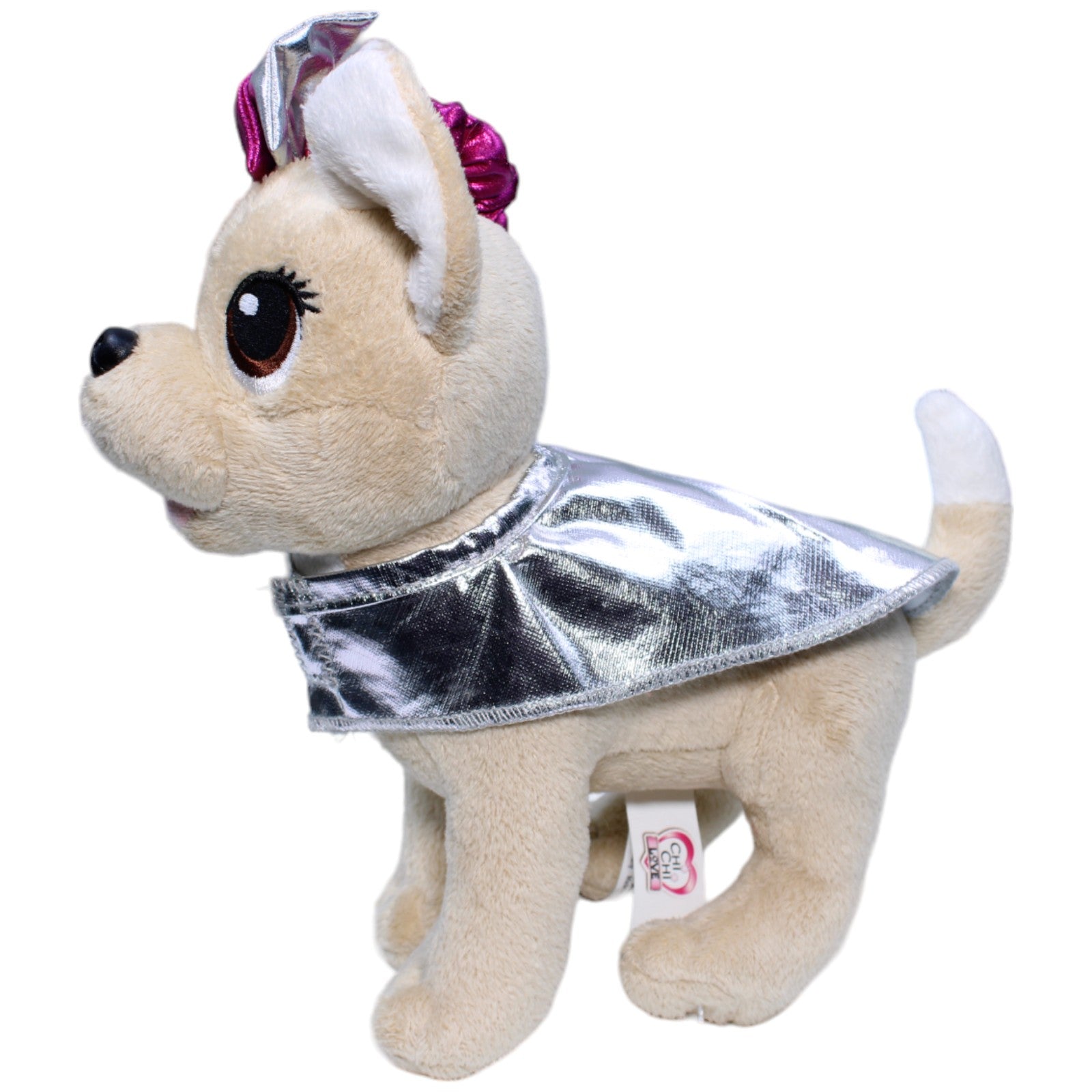 1233993 Simba Hund mit silbernem Mantel, Chi Chi Love Chihuahua Kuscheltier Kumpel Leo Gebraucht