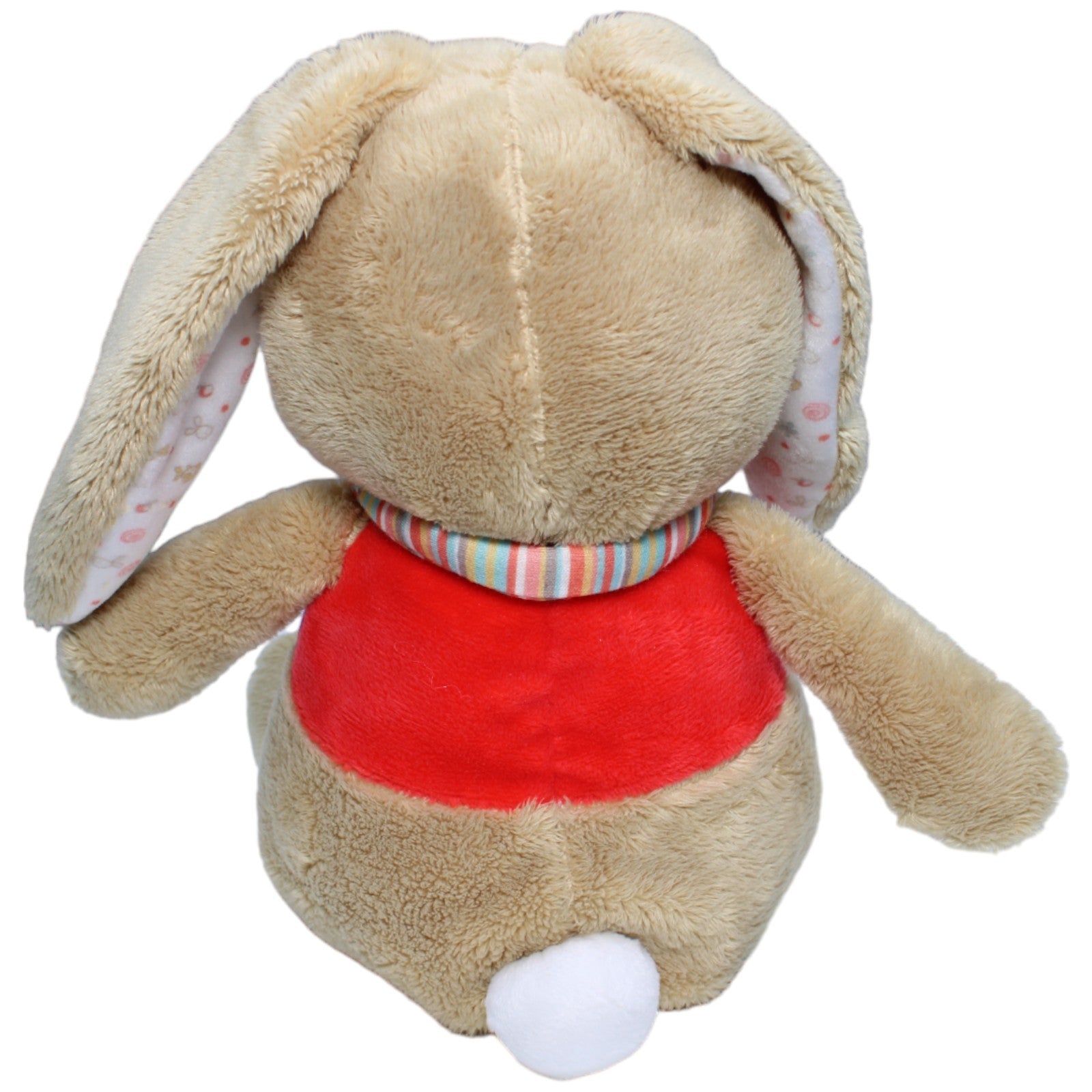 1233996 Nicotoy Hase mit buntem Schal, beige Kuscheltier Kumpel Leo Gebraucht Ostern