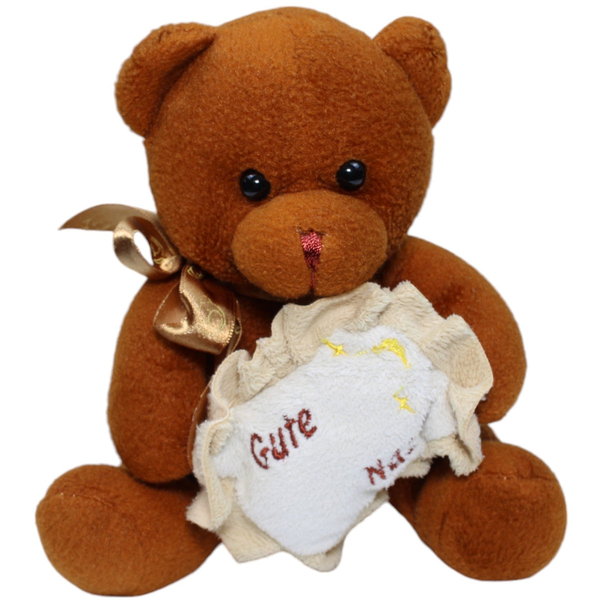 1233997 Unbekannt Teddy mit Kissen " Gute Nacht " Kuscheltier Kumpel Leo Bär Gebraucht Teddybär