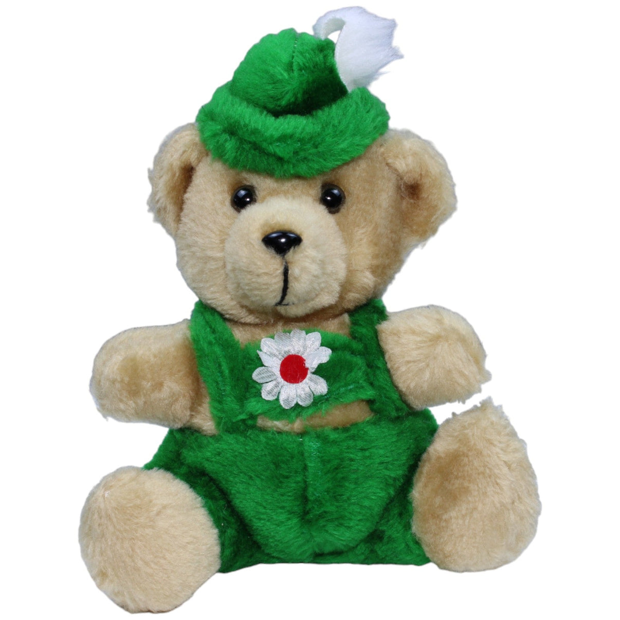 1234000 Soft Stuffed Bär in grüner Tracht, sitzend Kuscheltier Kumpel Leo Bär Gebraucht Teddy