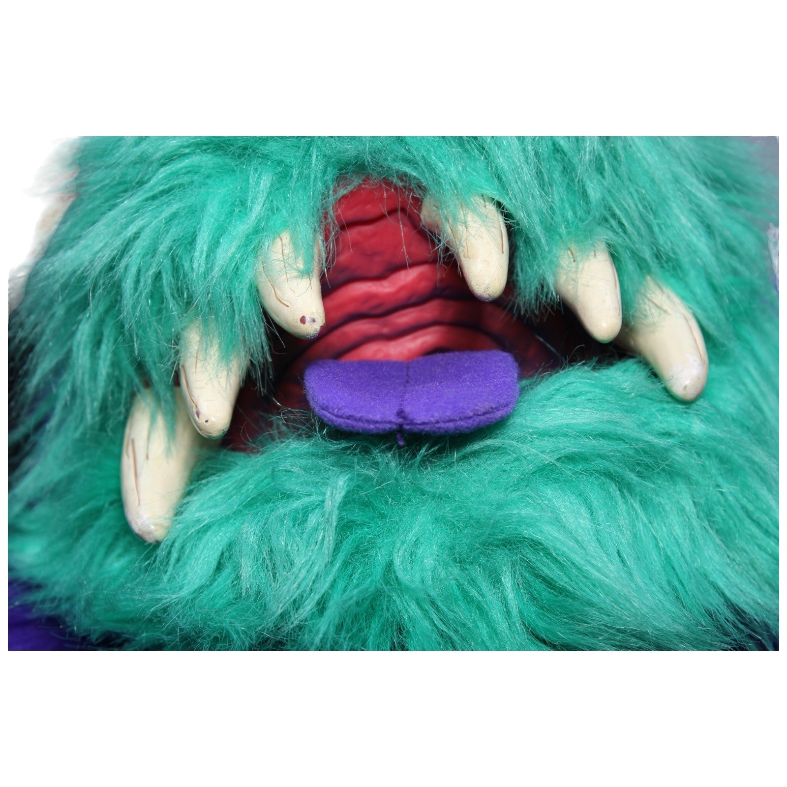 1234001 AmToy Vintage My Monster Pet Handpuppe, lila Handpuppe Kumpel Leo Gebraucht Vintage