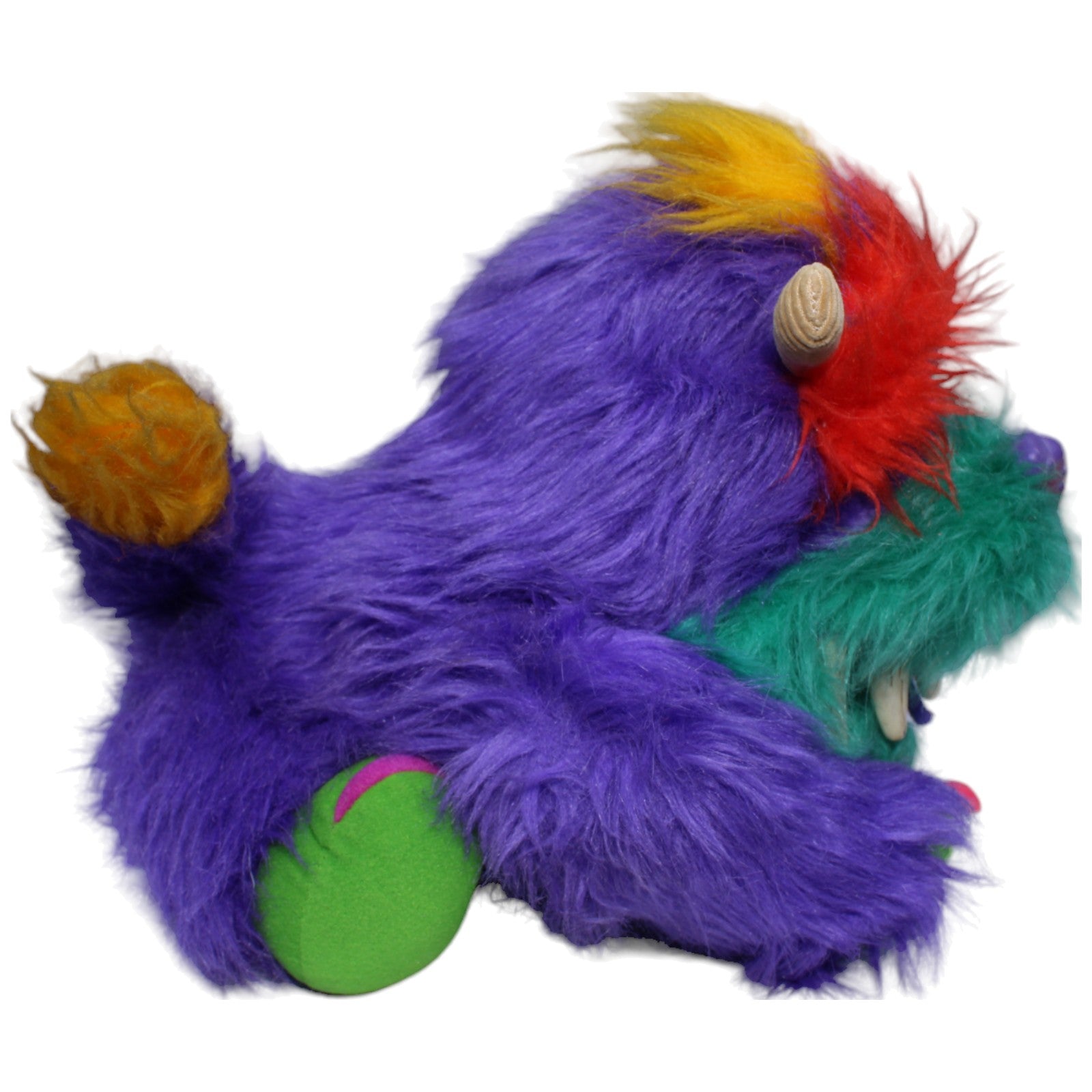 1234001 AmToy Vintage My Monster Pet Handpuppe, lila Handpuppe Kumpel Leo Gebraucht Vintage