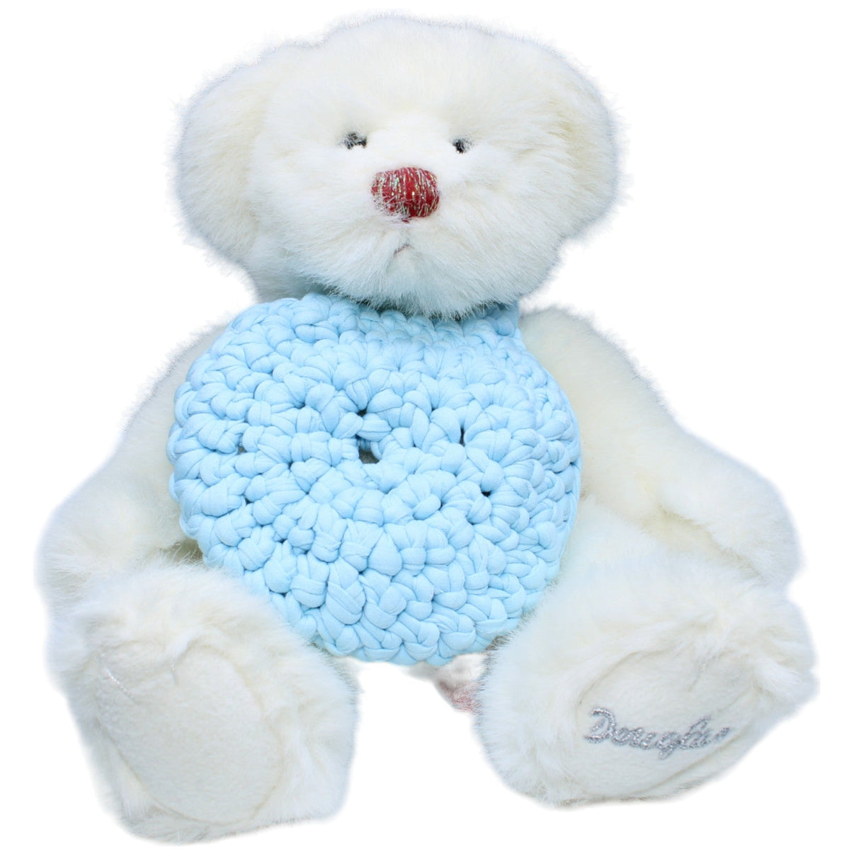 1234021 Russ Berrie Douglas Teddybär Sugar Plum, weiß Kuscheltier Kumpel Leo Bär Gebraucht Teddy