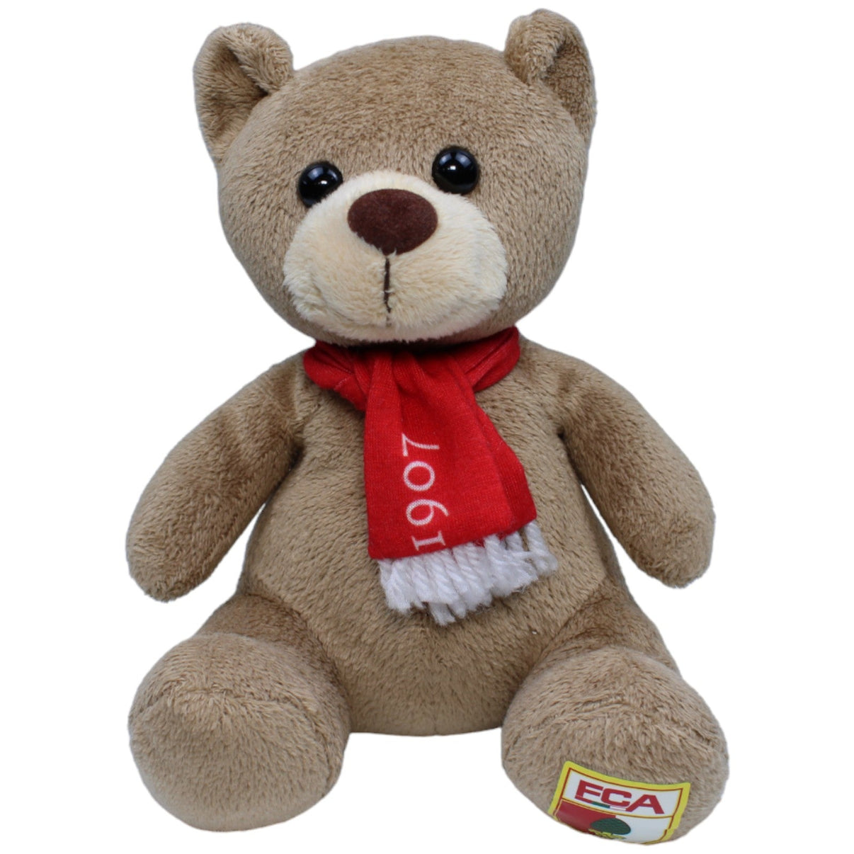 1234078 eleven teamsports GmbH FC Augsburg, Teddybär sitzend mit Schal Kuscheltier Kumpel Leo Gebraucht