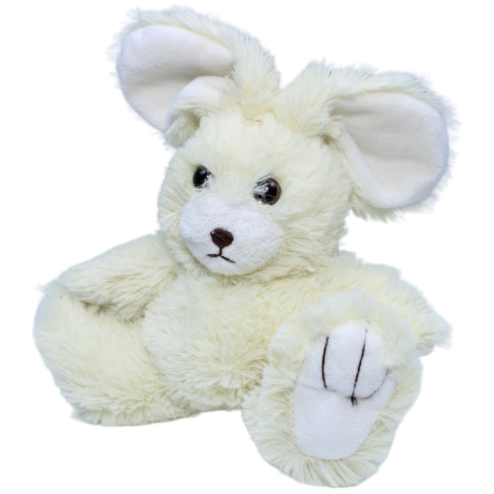 1234086 Brauns-Heitmann Hase weiß, sitzend Kuscheltier Kumpel Leo Gebraucht